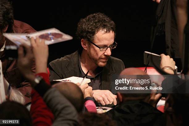 Director Ethan Coen attends the 'A Serious Man' Press Conference during Day 8 of the 4th International Rome Film Festival held at the Auditorium...