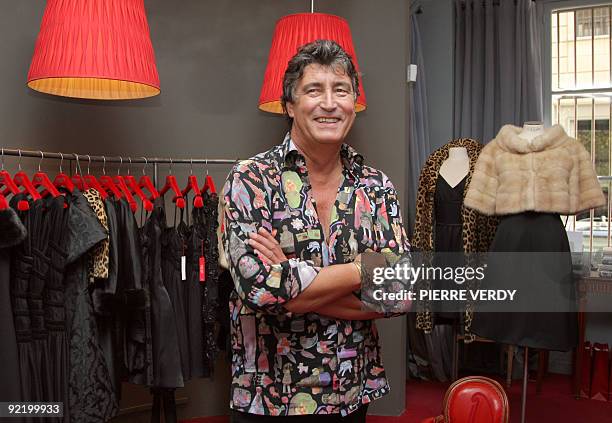 French fashion collector Didier Ludot poses in Paris, on November 22, 2009. Ludot first started collecting couture gowns back in the 1970s and some...