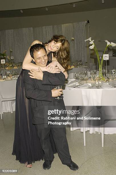 Azzedine Alaia and Stephanie Seymour