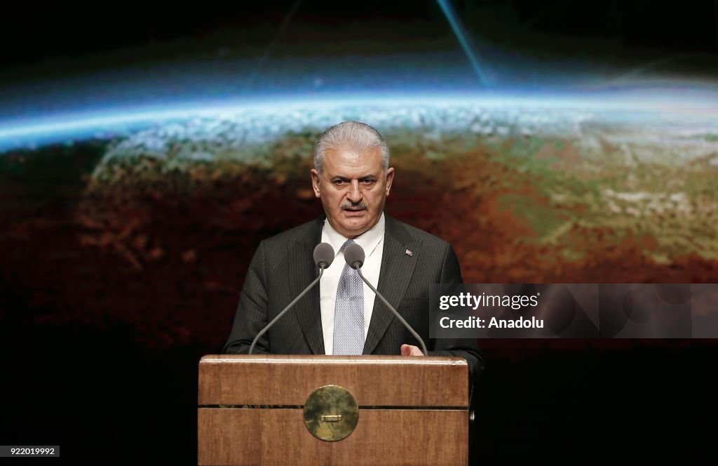 Prime Minister of Turkey Binali Yildirim...