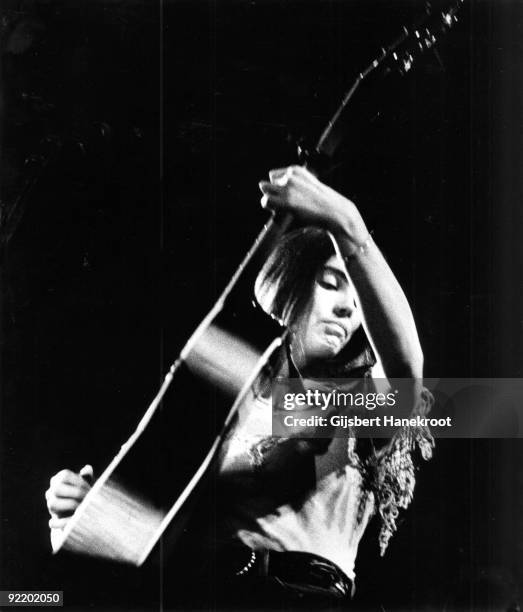 Emmylou Harris performs live in Amsterdam, Netherlands in 1975