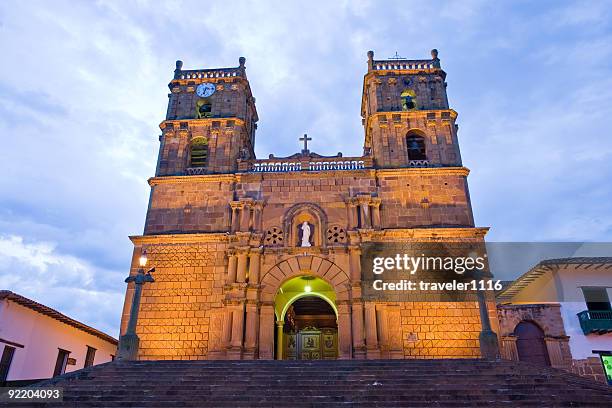barichara, colombia church - spanish-colonial-architecture stock pictures, royalty-free photos & images