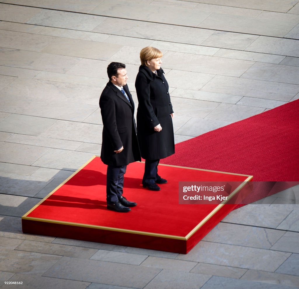 Angela Merkel and Zoran Zaev