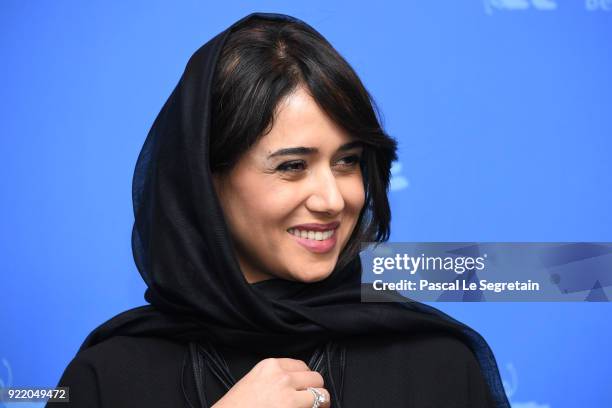 Parinaz Izadyar poses at the 'Pig' photo call during the 68th Berlinale International Film Festival Berlin at Grand Hyatt Hotel on February 21, 2018...