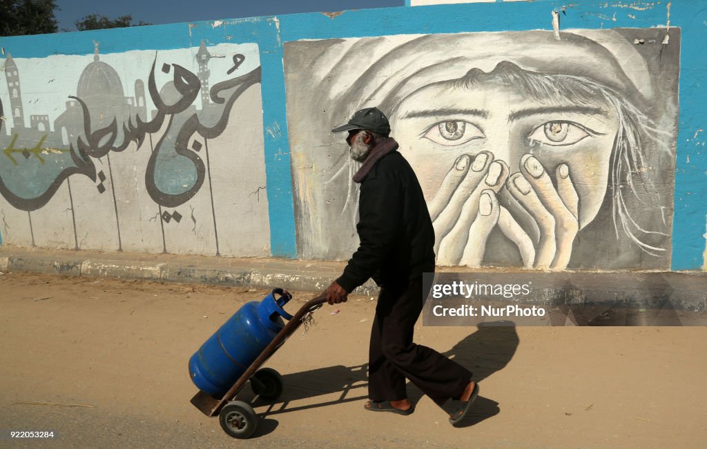 Funeral ceremony of a young Palestinian in Gaza