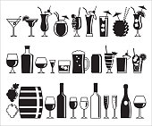 Alcohol drink icons
