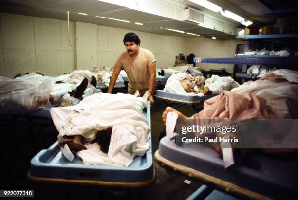 Overcrowding of bodies at the LA County morgue when Dr. Thomas Noguchi was the LA Coroner. In his 30 years as LA Coroner he examined the corpses of...