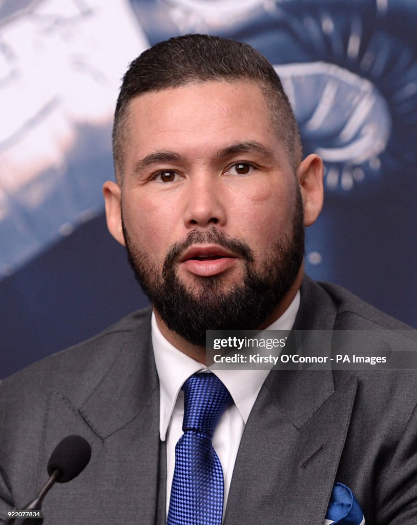 Tony Bellew v David Haye II Press Conference - Park Plaza Westminster Bridge