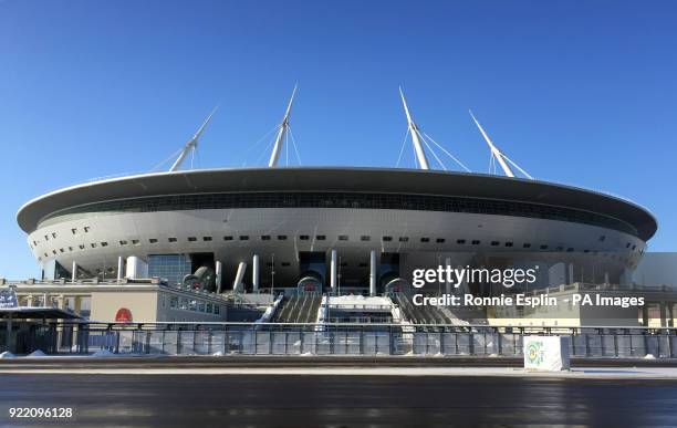 General view of the Krestovsky Stadium, home of Zenit Saint Petersburg