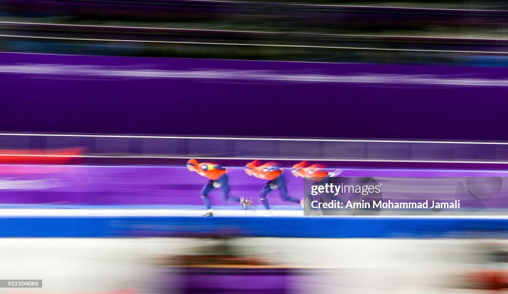 Speed Skating - Winter Olympics Day 12