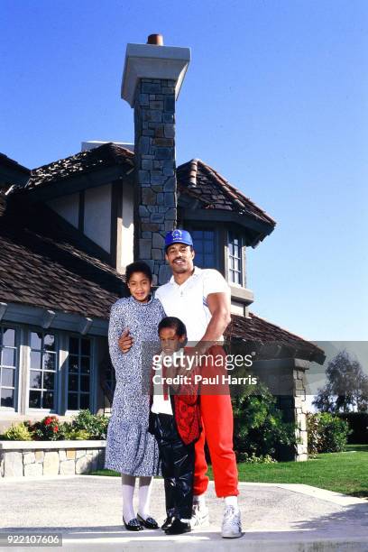 Ken Norton Ex Heavyweight Boxing Champ with his daughter Kenisha Eronda born 1976 and son Kene Jon born 1981 when he was married to Jacqueline...