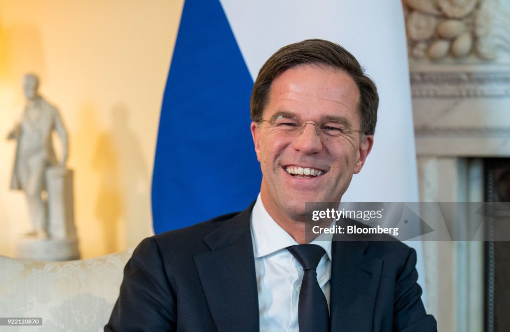 U.K. Prime Minister Theresa May Welcomes Netherlands Prime Minister Mark Rutte