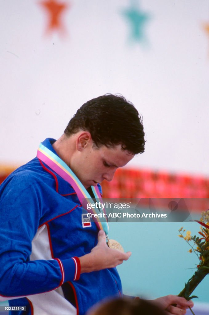 Men's Swimming 1500 Metre Freestyle Medal Ceremony At The 1984 Summer Olympics