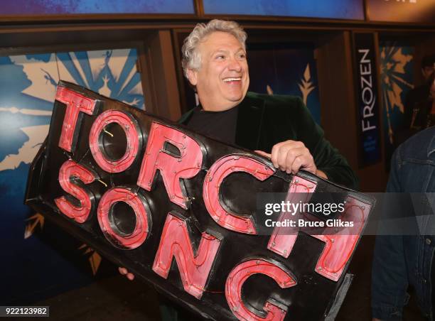 Playwright Harvey Fierstein carries "the torch" from the Second Stage Tony Kiser Theater to the Helen Hayes Theater where it debuted 36 years ago as...