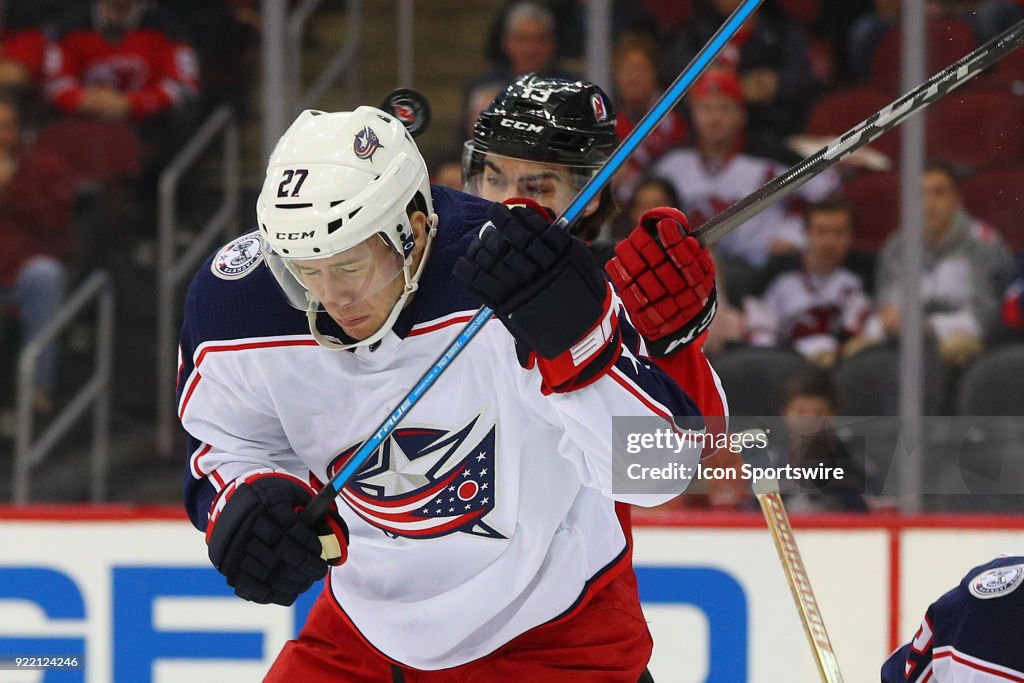 NHL: FEB 20 Blue Jackets at Devils