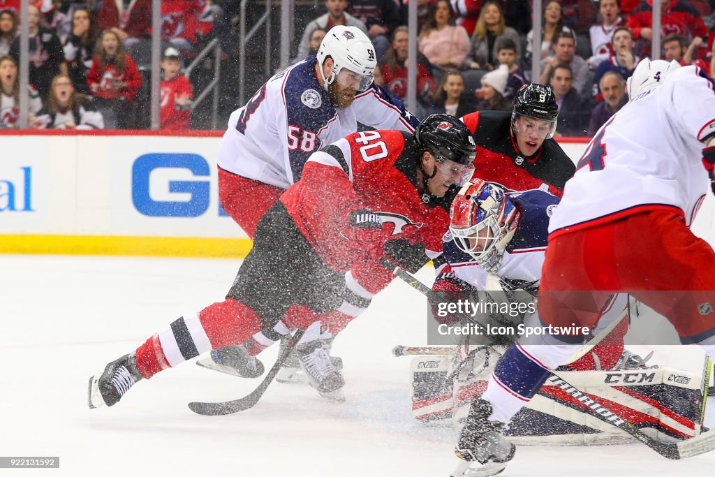 NHL: FEB 20 Blue Jackets at Devils