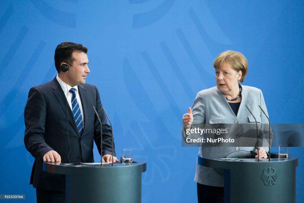 Merkel meets Prime Minister of Macedonia