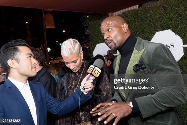 Terry Crews and Rebecca King-Crews attend Esquire's Annual Maverick's Of Hollywood on February 20, 2018 in Los Angeles, California.