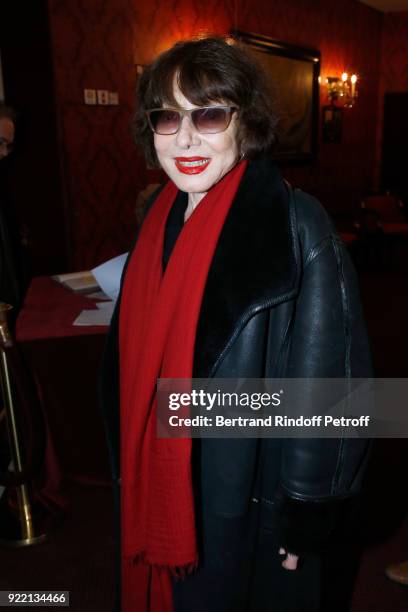 Actress Judith Magre attends the "Le Prix du Brigadier 2017" Award at Theatre Montparnasse on February 21, 2018 in Paris, France.