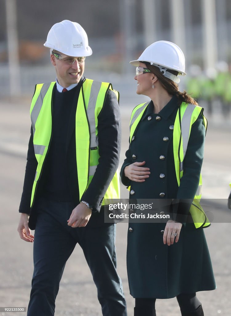 The Duke And Duchess of Cambridge Visit Sunderland