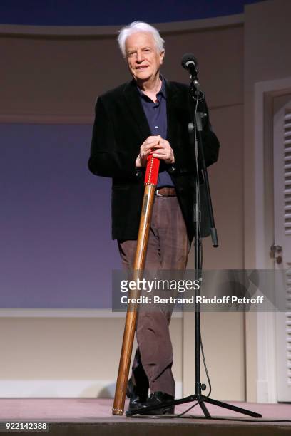 Honorary Brigadier" for "Novecento" and all his Career, Andre Dussollier attends the "Le Prix du Brigadier 2017" Award at Theatre Montparnasse on...