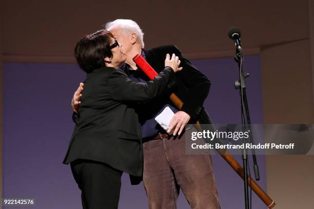 Presidente de l'Association de la Regie Theatrale", Danielle Mathieu-Bouillon and "Honorary Brigadier" for "Novecento" and all his Career, Andre...