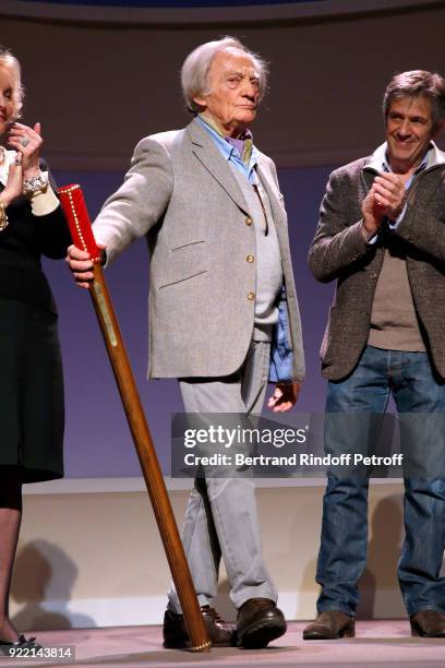 Honorary Brigadier" for the quality of his programming, Director of Poche-Montparnasse Theater, Philippe Tesson attends the "Le Prix du Brigadier...