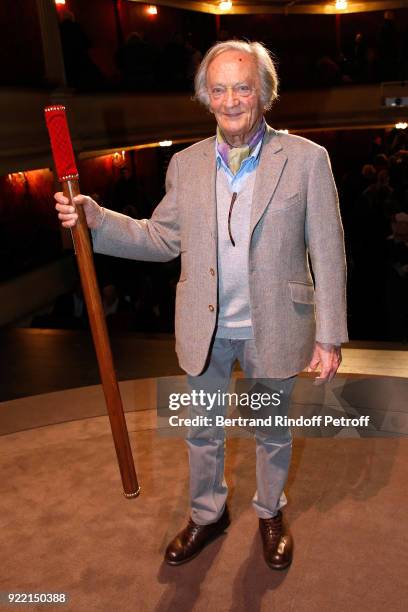 Honorary Brigadier" for the quality of his programming, Director of Poche-Montparnasse Theater, Philippe Tesson attends the "Le Prix du Brigadier...