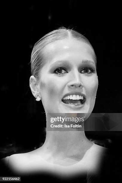 German model Toni Garrn attends the Opening Ceremony & 'Isle of Dogs' premiere during the 68th Berlinale International Film Festival Berlin at...