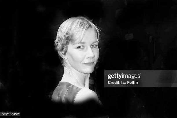 German actress Sandra Hueller attends the Opening Ceremony & 'Isle of Dogs' premiere during the 68th Berlinale International Film Festival Berlin at...