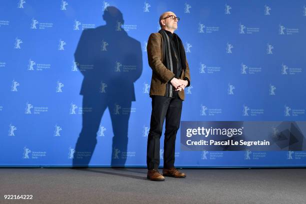 Steven Soderbergh poses at the 'Unsane' photo call during the 68th Berlinale International Film Festival Berlin at Grand Hyatt Hotel on February 21,...