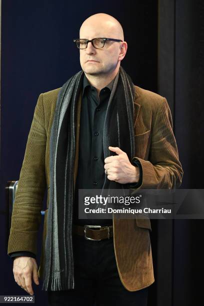 Steven Soderbergh arrives for the 'Unsane' photo call during the 68th Berlinale International Film Festival Berlin at Grand Hyatt Hotel on February...
