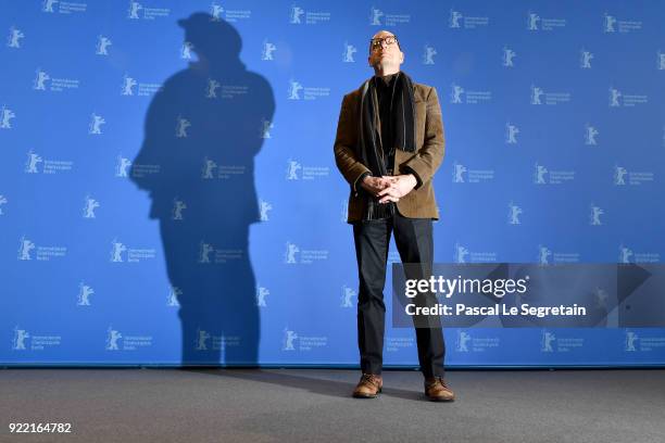 Steven Soderbergh poses at the 'Unsane' photo call during the 68th Berlinale International Film Festival Berlin at Grand Hyatt Hotel on February 21,...