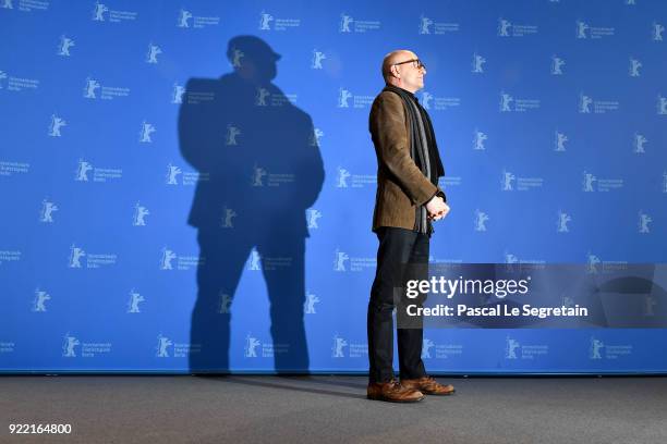 Steven Soderbergh poses at the 'Unsane' photo call during the 68th Berlinale International Film Festival Berlin at Grand Hyatt Hotel on February 21,...