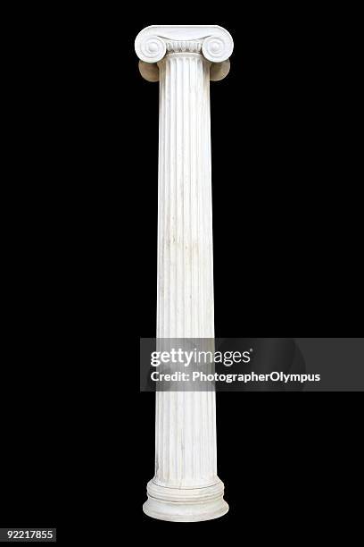 column on black - pillars stock pictures, royalty-free photos & images