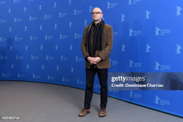 Steven Soderbergh poses at the 'Unsane' photo call during the 68th Berlinale International Film Festival Berlin at Grand Hyatt Hotel on February 21,...