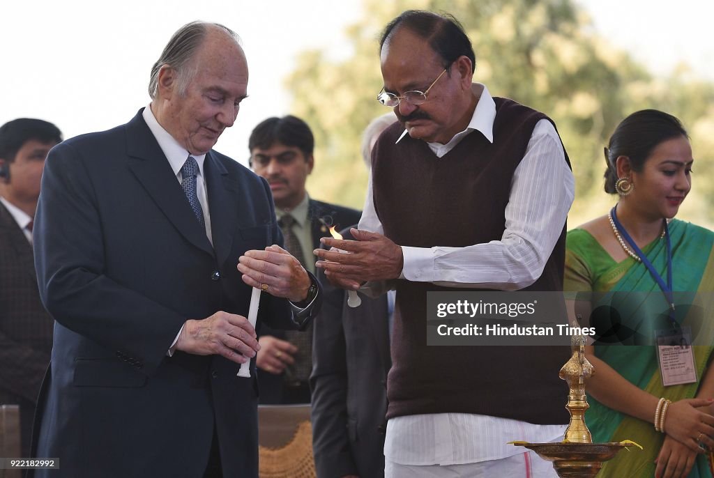 Vice President M. Venkaiah Naidu, Prince Shah Karim Al Hussaini Inaugurate Sunder Nursery Near Humayun's Tomb