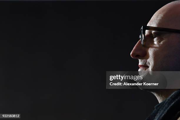 Steven Soderbergh poses at the 'Unsane' photo call during the 68th Berlinale International Film Festival Berlin at Grand Hyatt Hotel on February 21,...