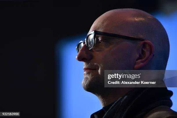 Steven Soderbergh poses at the 'Unsane' photo call during the 68th Berlinale International Film Festival Berlin at Grand Hyatt Hotel on February 21,...