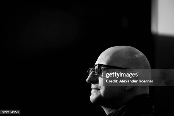Steven Soderbergh poses at the 'Unsane' photo call during the 68th Berlinale International Film Festival Berlin at Grand Hyatt Hotel on February 21,...