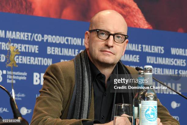 Steven Soderbergh attends the 'Unsane' press conference during the 68th Berlinale International Film Festival Berlin at Grand Hyatt Hotel on February...