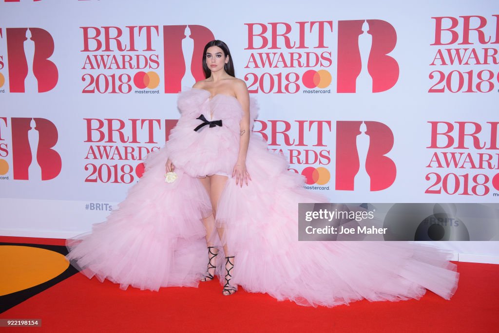 The BRIT Awards 2018 - Red Carpet Arrivals