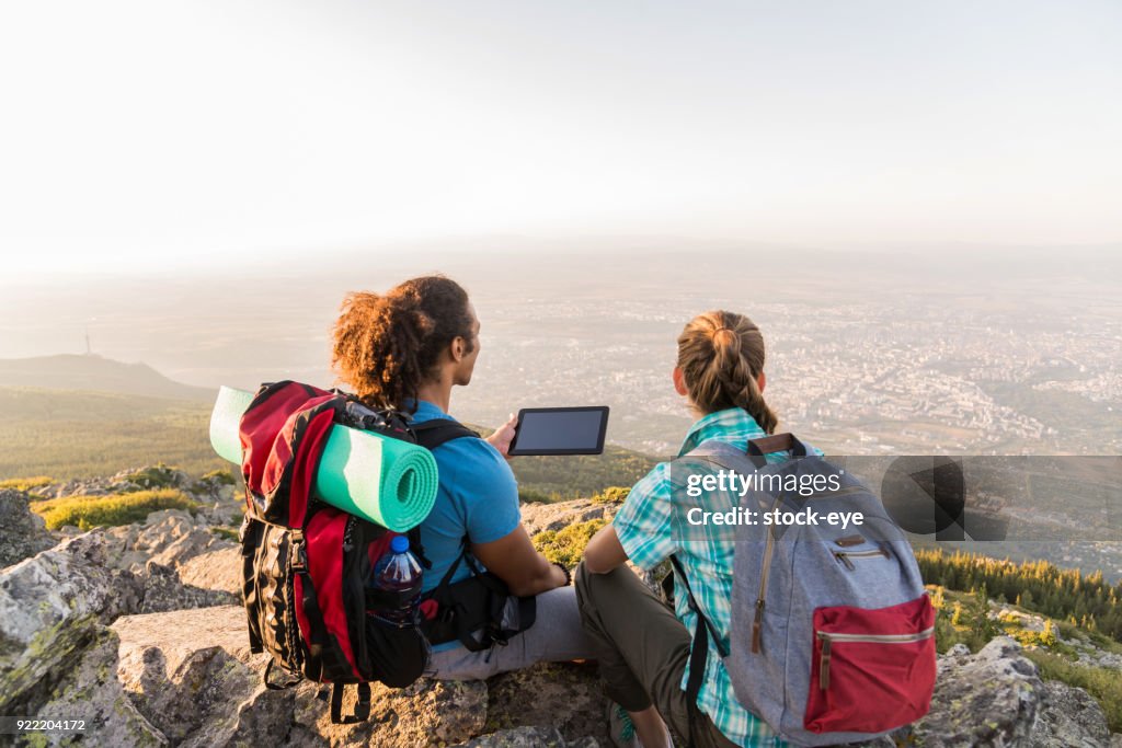 Using Technology Outdoors Technology Outdoors High-Res Stock Photo - Getty Images