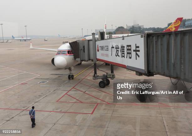 Air kory plane in Beijing airport, Hebei Province, Beijing, China on September 6, 2012 in Beijing, China.