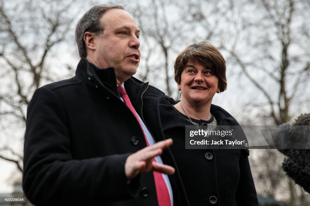 Sinn Fein And The DUP Meet British Prime Minister In London After Power-sharing Talks Fail