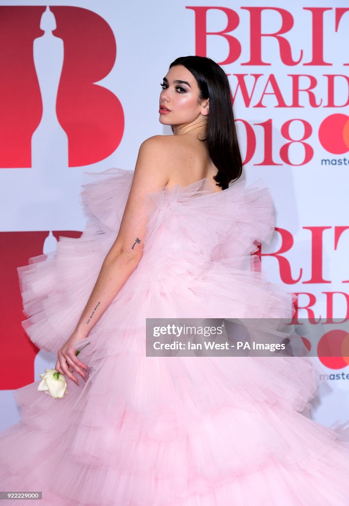 Brit Awards 2018 - Arrivals - London