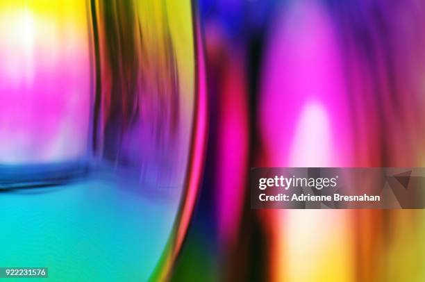 colored glass abstract light effects - rainbow light reflection ストックフォトと画像