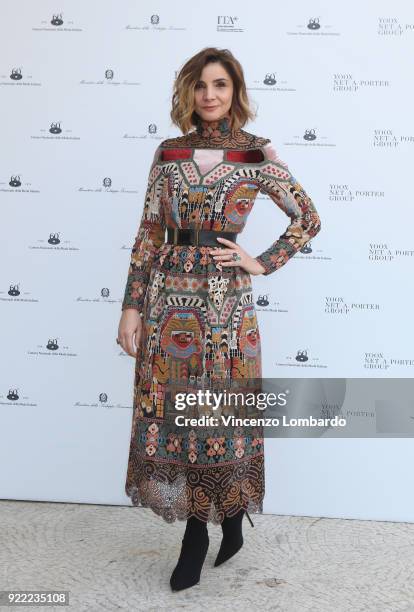 Clotilde Courau attends 'Italiana. L'Italia Vista Dalla Moda 1971-2001' exhibition preview during Milan Fashion Week Fall/Winter 2018/19 at Palazzo...