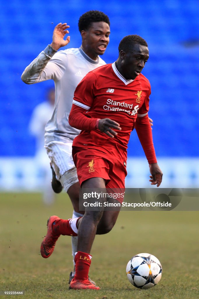 Liverpool v Manchester United - UEFA Youth League