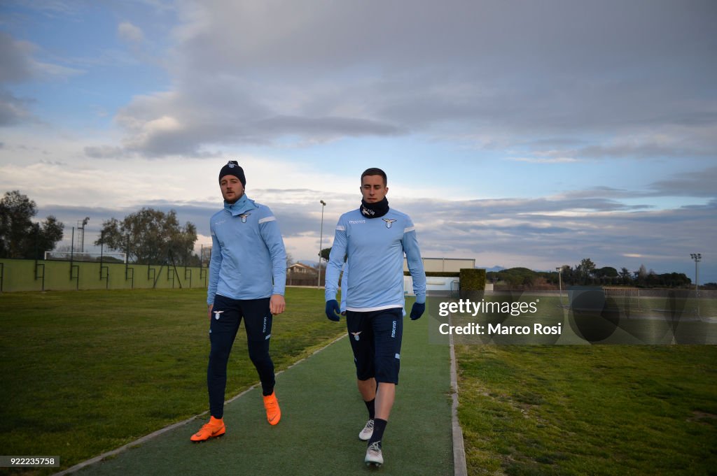 SS Lazio Training Session And Press Conference